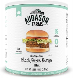 Augason Farms Black Bean Burger Mix (2lb 14oz Can) 