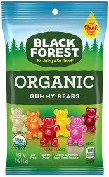 12-Pack 4oz Black Forest Organic Gummy Bears Candy 