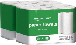  2-Pack Amazon Basics 12 Rolls 2-Ply Paper Towels 