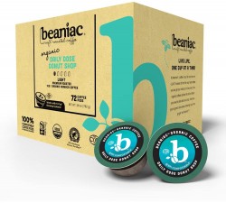 72-Pack beaniac Organic Compostable Coffee K-Cups 