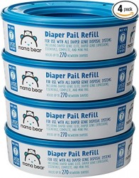 1080 Count Amazon Brand Mama Bear Diaper Pail Refills 