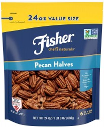 24oz Fisher Pecan Halves 