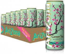24-Pack 23oz Arizona Green Tea with Ginseng and Honey 