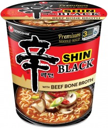 6-Pack 3.5oz Nongshim Shin Black Noodle Soup 
