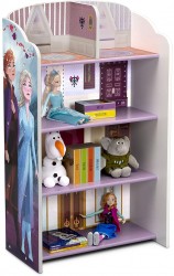 Delta Children Frozen II Wooden Playhouse / 4-Shelf Bookcase 