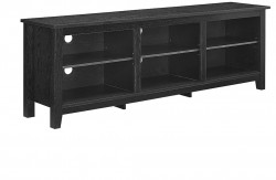Manor Park Wood TV Media Storage Stand for TVs up to 78" 
