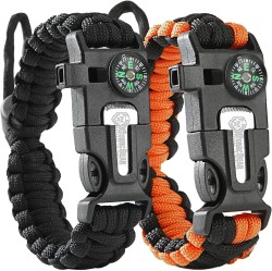 Atomic Bear Paracord Bracelet 2-Pack 
