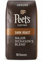 18oz Peet's Coffee Major Dickason's Dark Roast Ground Coffee 