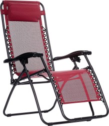 Amazon Basics Outdoor Adjustable Zero Gravity Lounge Chair 