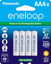 Panasonic eneloop NiMH Rechargeable AAA-Battery 