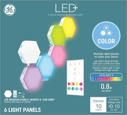 GE LED+ Color Changing Hexagon Light Panels $19 at Amazon