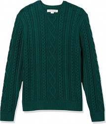 Amazon Essentials Men's Fisherman Cable Sweater 