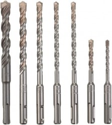 Bosch 7-Piece Carbide-Tipped SDS-Plus Rotary Hammer Drill Bit Set 