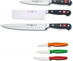  Wusthof Classic 3-Piece Chef's Knife Set with Paring Knives 