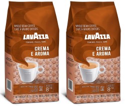 Lavazza Crema e Aroma Coffee Beans 2.2-lb. Bag 2-Pack 