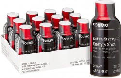 12-Pack Amazon Brand Solimo Energy Shots 