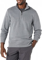 Amazon Essentials Quarter-Zip Men's Fleece Sweatshirt 