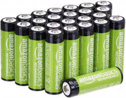 24-pack AmazonBasics AAA NiMH Rechargeable Batteries 