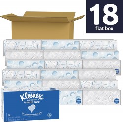 18 Boxes Kleenex Expressions Trusted Care Facial Tissues 