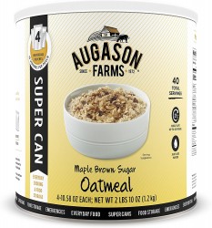 40-Count 10.58oz Augason Farms Maple Brown Sugar Oatmeal 