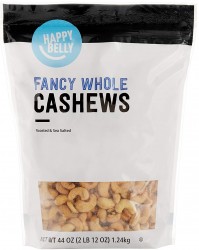 44-Oz Happy Belly Fancy Whole Cashews 
