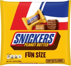 6-Bags Snickers Crunchy Peanut Butter Fun Size Bars (11.5oz bag) 