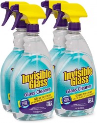 4-Pack Invisible Glass Cleaner and Window Sprays (32 oz each) 