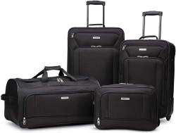 4-Piece American Tourister Fieldbrook XLT Softside Upright Luggage 