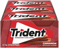 12-Pack 14-Piece Trident Sugar Free Gum 