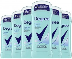 6-Pack Degree Advanced 72-Hour Women's Antiperspirant Deodorant (2.6oz each) 