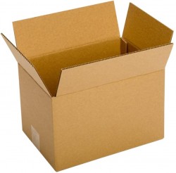 25-Pack Pratt 12" x 8" x 8" 100% Recycled Corrugated Cardboard Boxes 