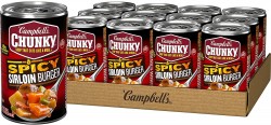 12-Pack Campbell's Chunky Spicy Sirloin Burger Soup (18.8oz cans) 