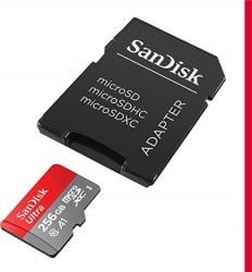 256GB SanDisk Ultra microSDXC UHS-I Memory Card w/ Adapter 