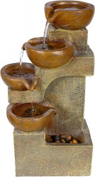 Alpine Corporation Tiering Pots Fountain 