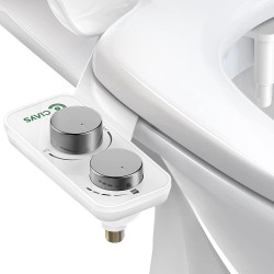 Ciays Dual-Nozzle Ultra Slim Bidet Toilet Seat Attachment 