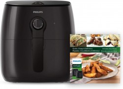  Philips Premium 3-Quart Analog Air Fryer w/ Recipe Cookbook 
