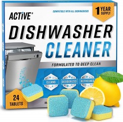  Active Dishwasher Cleaner Tablets 24-Pack 