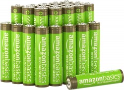 24-pack AmazonBasics AAA NiMH Rechargeable Batteries 