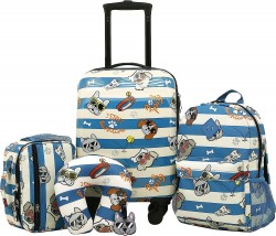 TRAVELERS CLUB Kid's Hard Side Carry-On Spinner 5-Piece Luggage Set 