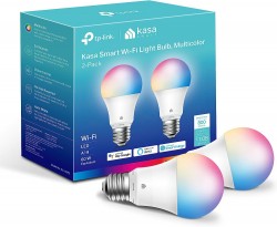 TP-Link Kasa Multicolor LED Smart Light Bulb 2-Pack 