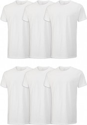 Fruit of the Loom Men's Eversoft Cotton Stay Tucked Crew T-Shirt 6-Pack  