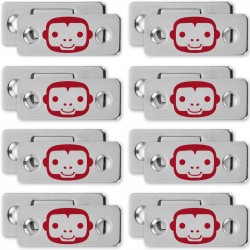 Ruby Monkey Magnets 8-Pack 