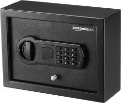 Amazon Basics Small Slim Desk Drawer Security Safe 
