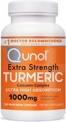 120-Count Qunol Extra Strength Turmeric 1000mg Supplement Capsules 