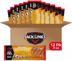 12-Pack Jack Link's Rotisserie Chicken Meat Bar 