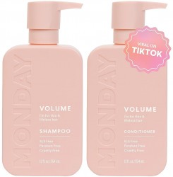 MONDAY HAIRCARE Volume Shampoo + Conditioner Set (12oz bottles) $13 at Amazon