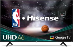 Hisense 75A6H 75" A6 Series LED 4K UHD Smart Google TV (2022) 