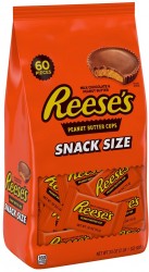 60-Count REESE'S Milk Chocolate Peanut Butter Snack Size Cups 