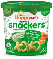 6-Pack 1.5oz Happy Baby Organics Snackers Baked Grain Snack 