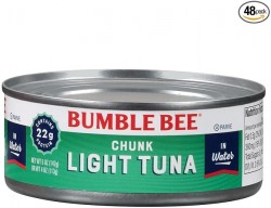 48-Count Bumble Bee Chunk Light Tuna in Water 
